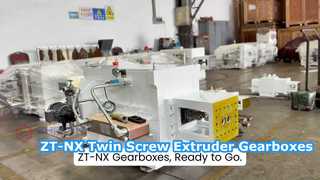 ZT-NX ट्विन स्क्रू एक्सट्रूडर गियरबॉक्स शिपमेंट के लिए तैयार हैं